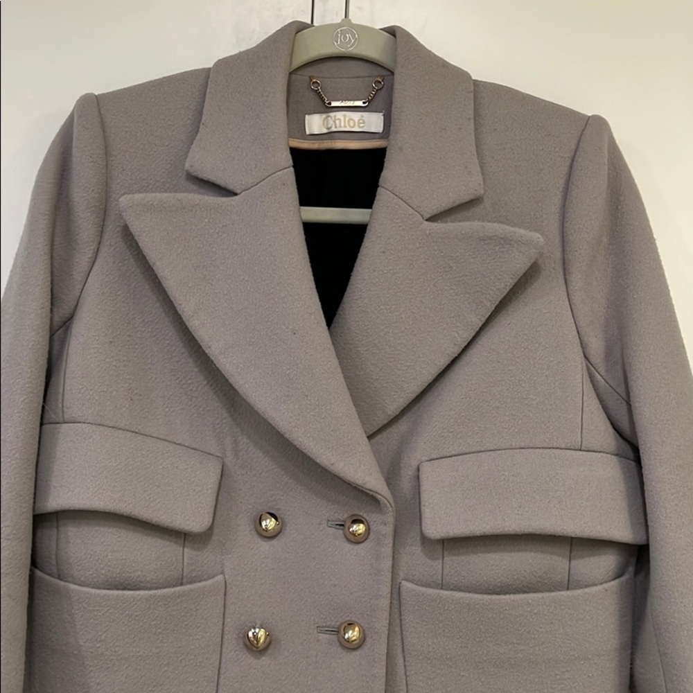 Chloe double breasted jacket, designer collection